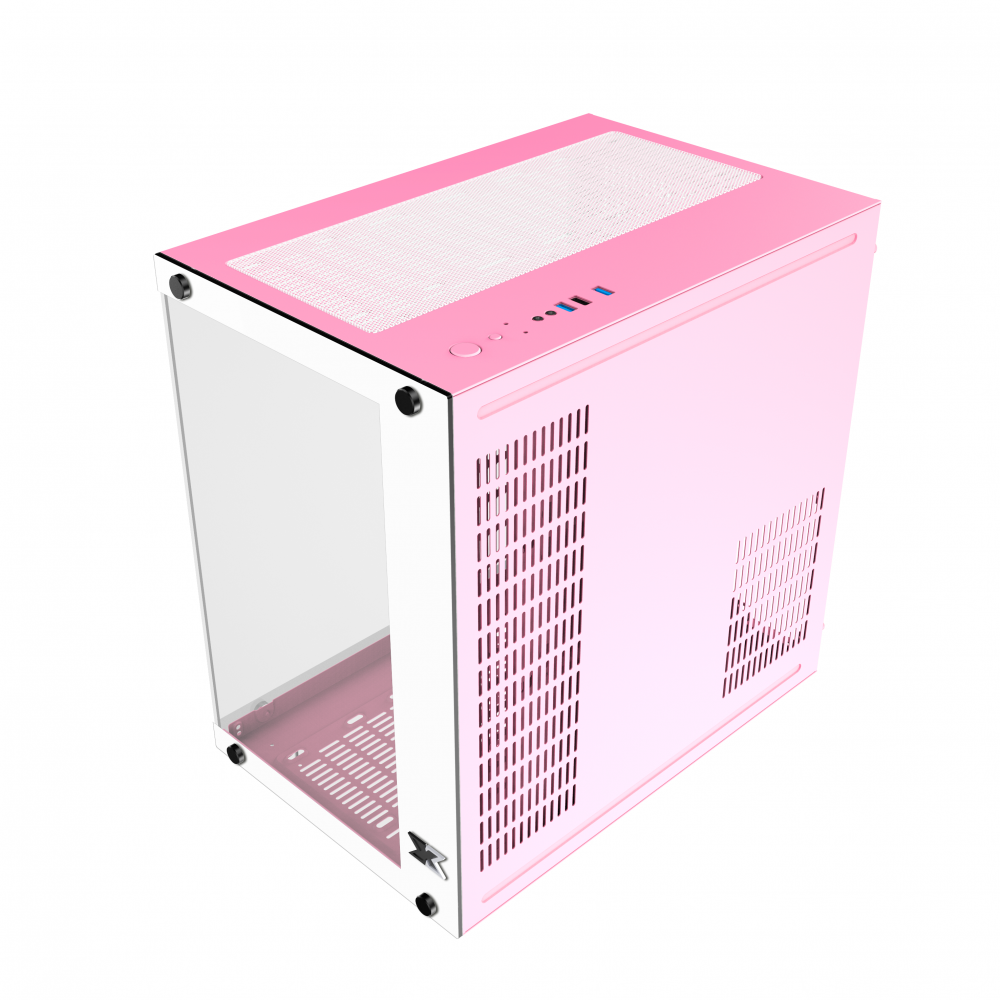 Vỏ Case Xigmatek Aquarius Plus QUEEN (Mid Tower/Màu Hồng)