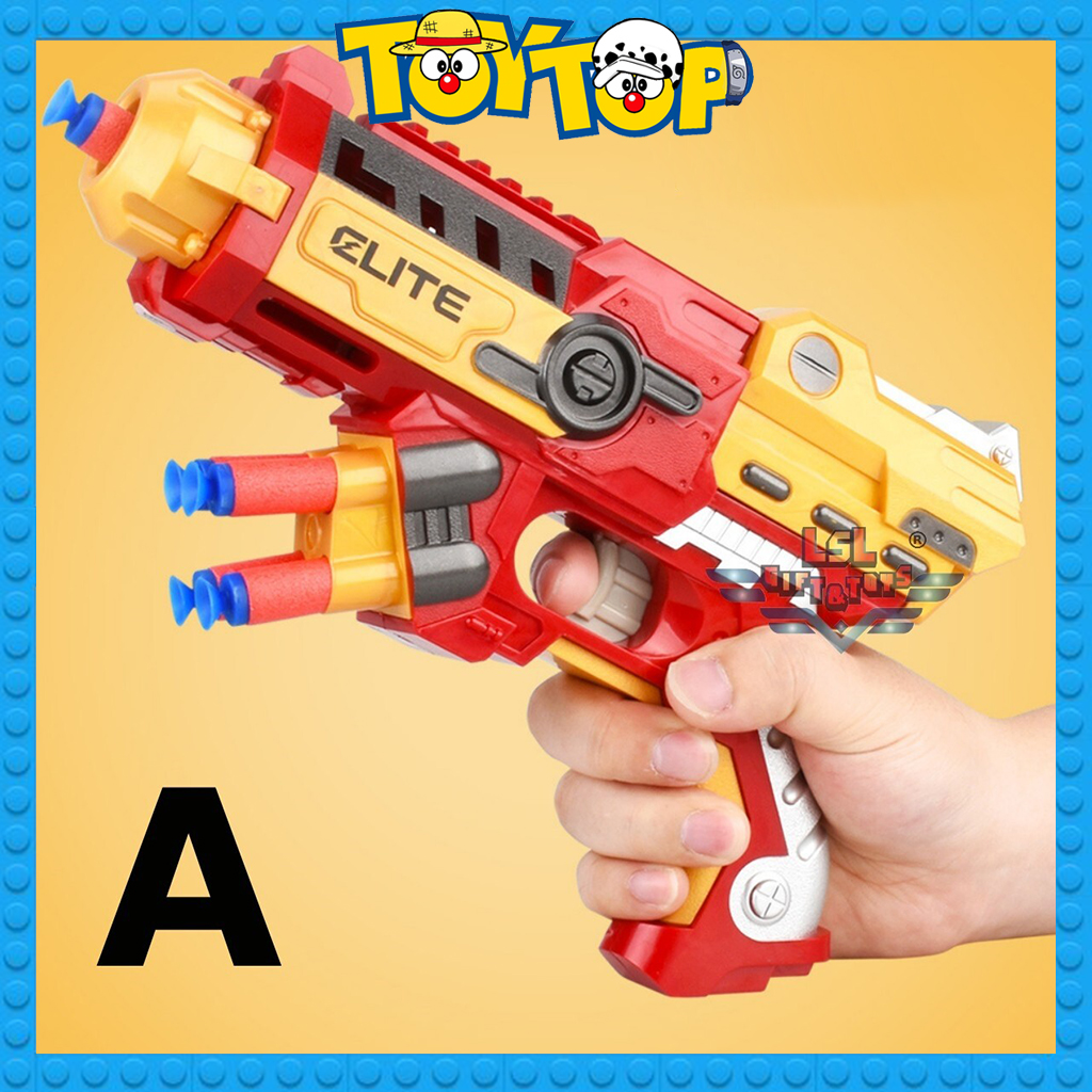 Hộp đồ chơi mô hình khẩu súng siêu anh hùng Iron Man Captain Spider Man Hulk phóng xốp