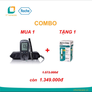 COMBO Máy đo đường huyết Accu-Check Active dùng cho cá nhân mg dL + Hộp 25 thumbnail