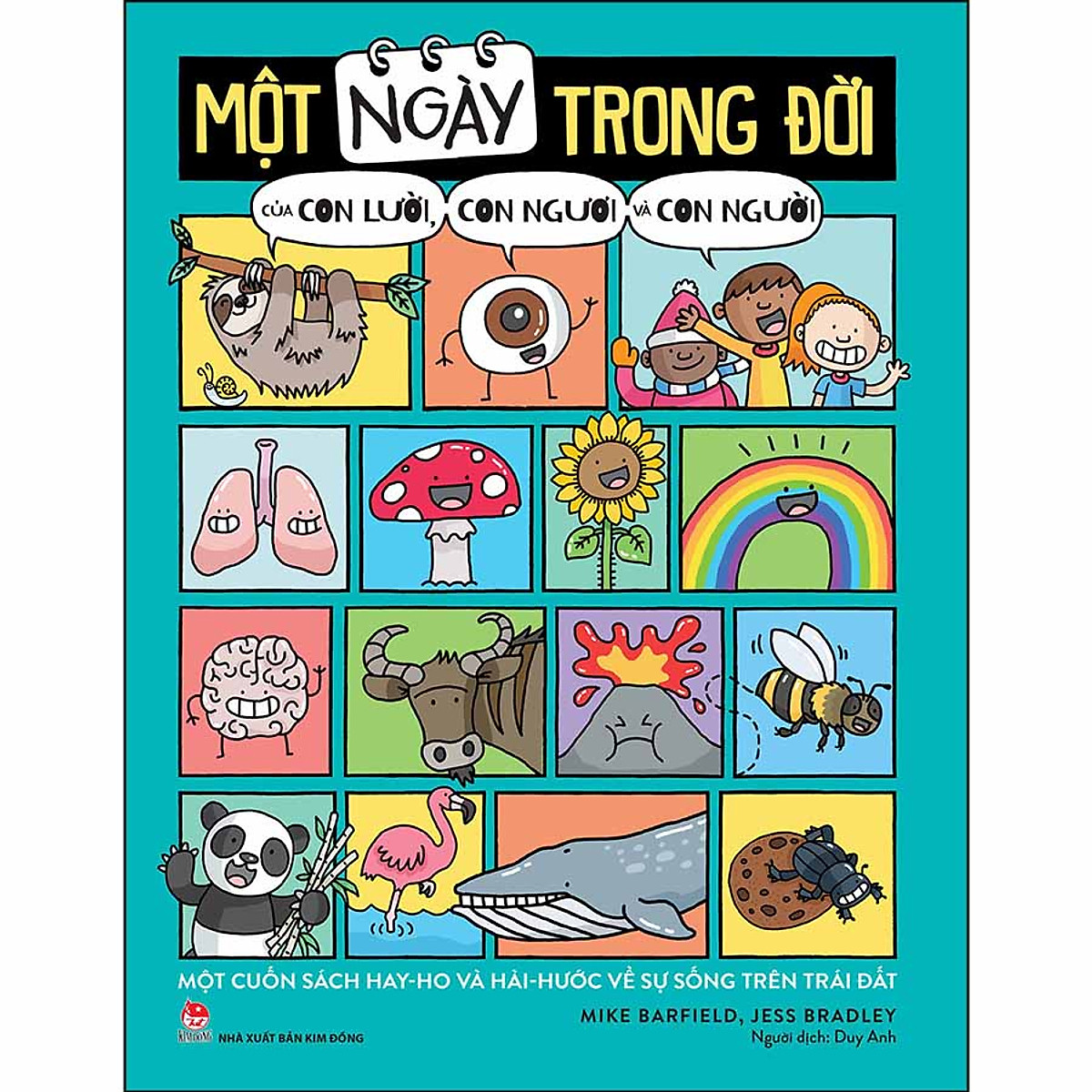 Sách một ngày trong đời của con lười, con ngươi và con người- nhà sách tri thức việt