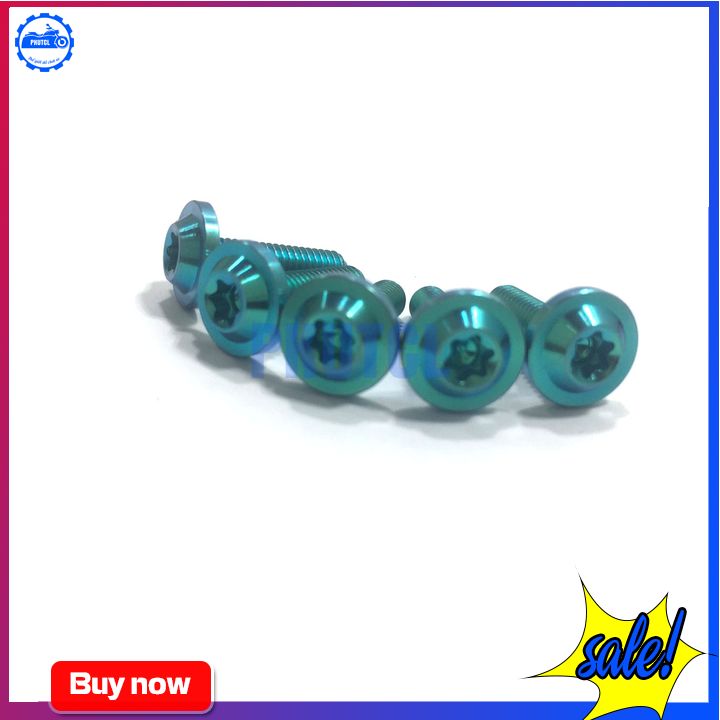 [HCM]Ốc Nắp Dầu 4LI15 GR5 Đầu Dù - TitanLục Bảo ( Giá 1 Con)