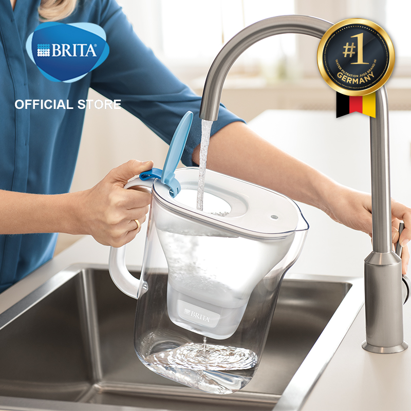 Brita Style Blue 2.4L Water Filter (with 1 Maxtra+ & Smartlight Filter Core Available) - Brand from Germany