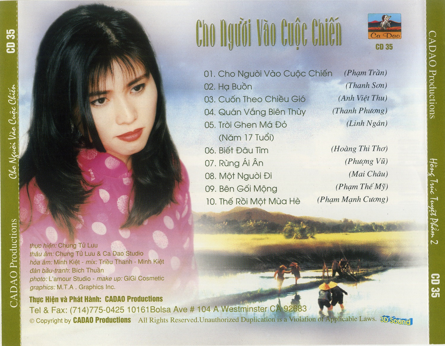 Bộ 6 đĩa Cd nhạc tiếng hát hồng Trúc 1