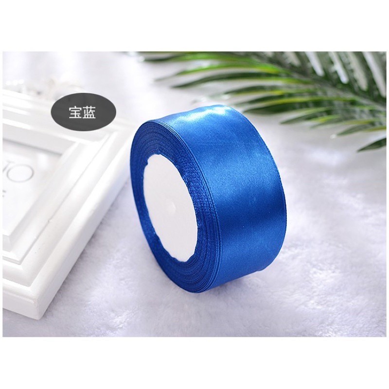 Cuộn duy băng vải lụa satin bản 4cm dài 22m