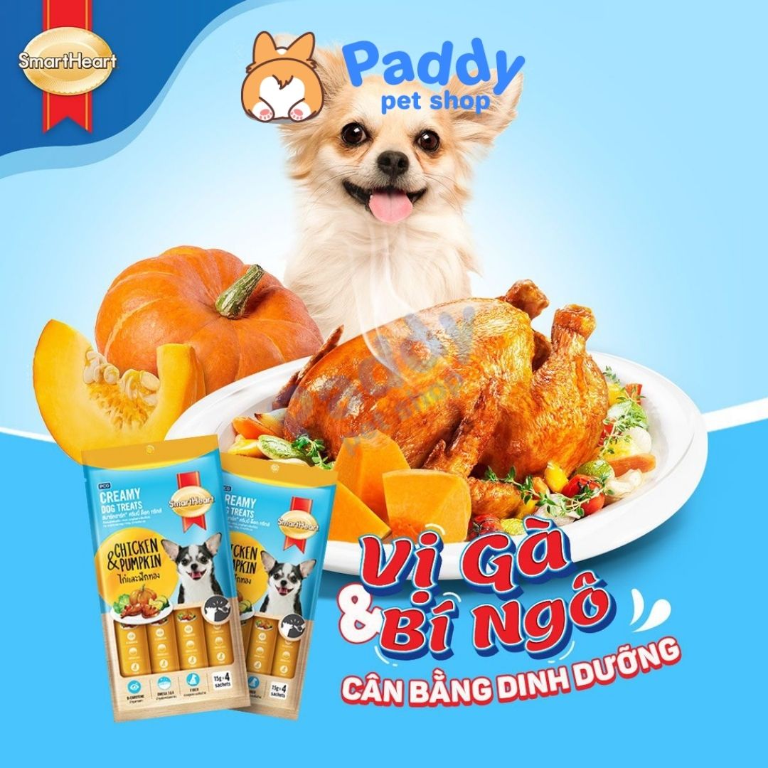 Súp Thưởng SmartHeart Creamy Cho Chó Mọi Lứa Tuổi
