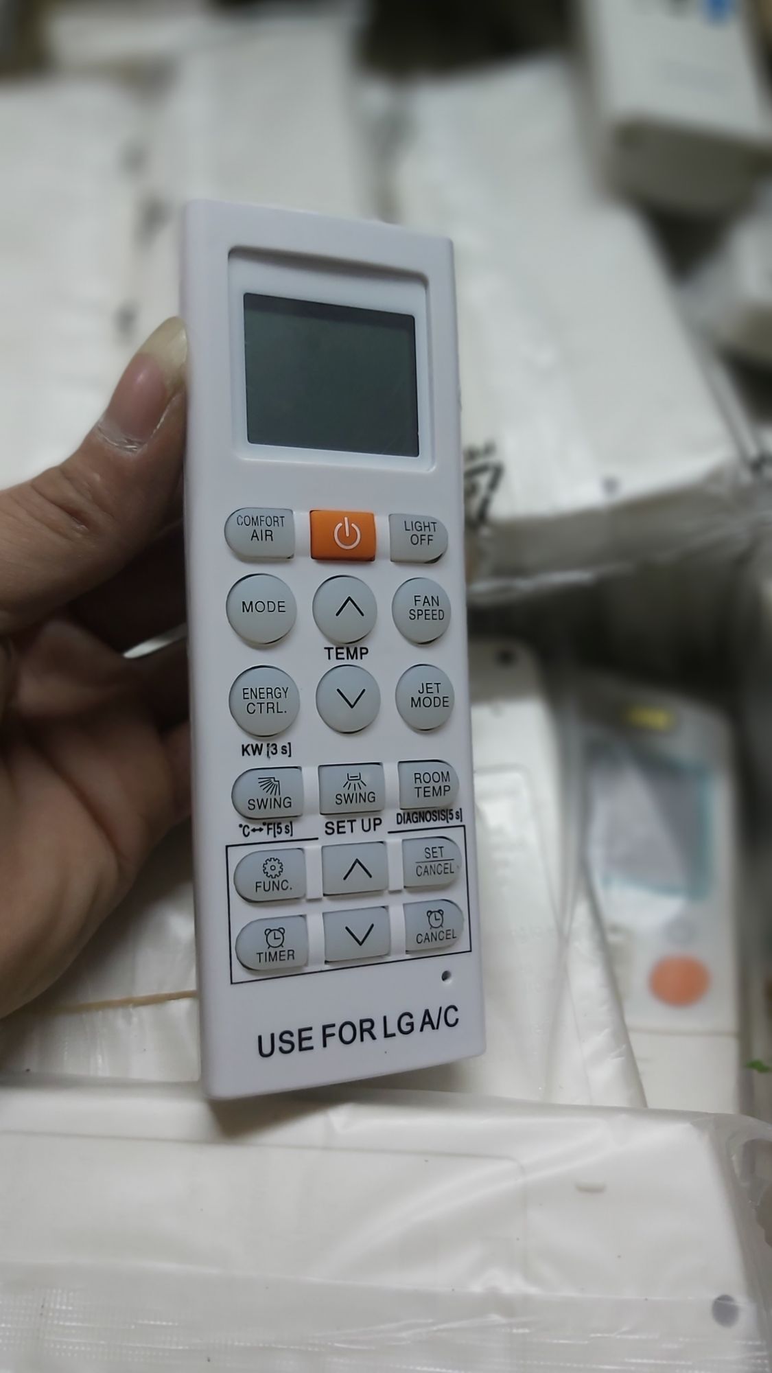 khiển điều hòa LG nút cam