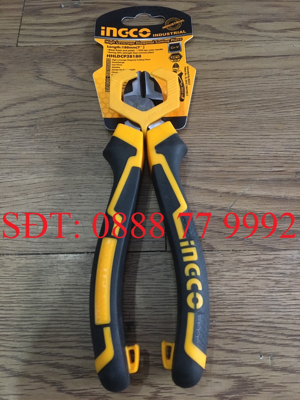 Kềm cắt cao cấp 7"/180mm Ingco HHLDCP28180