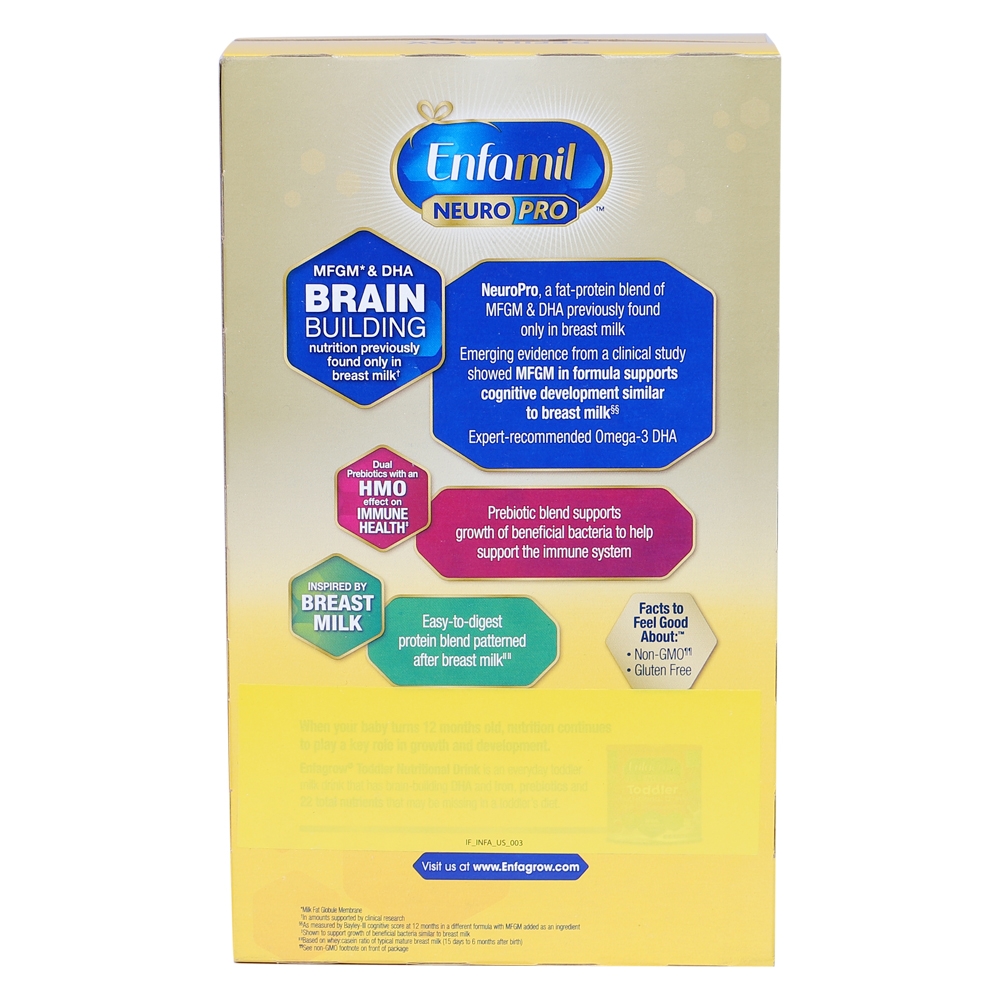 Enfamil NeuroPro Infant Formula, 0 - 12 tháng, 890g (hộp giấy)