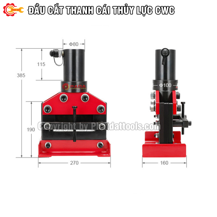Máy cắt thanh đồng thủy lực CWC150V