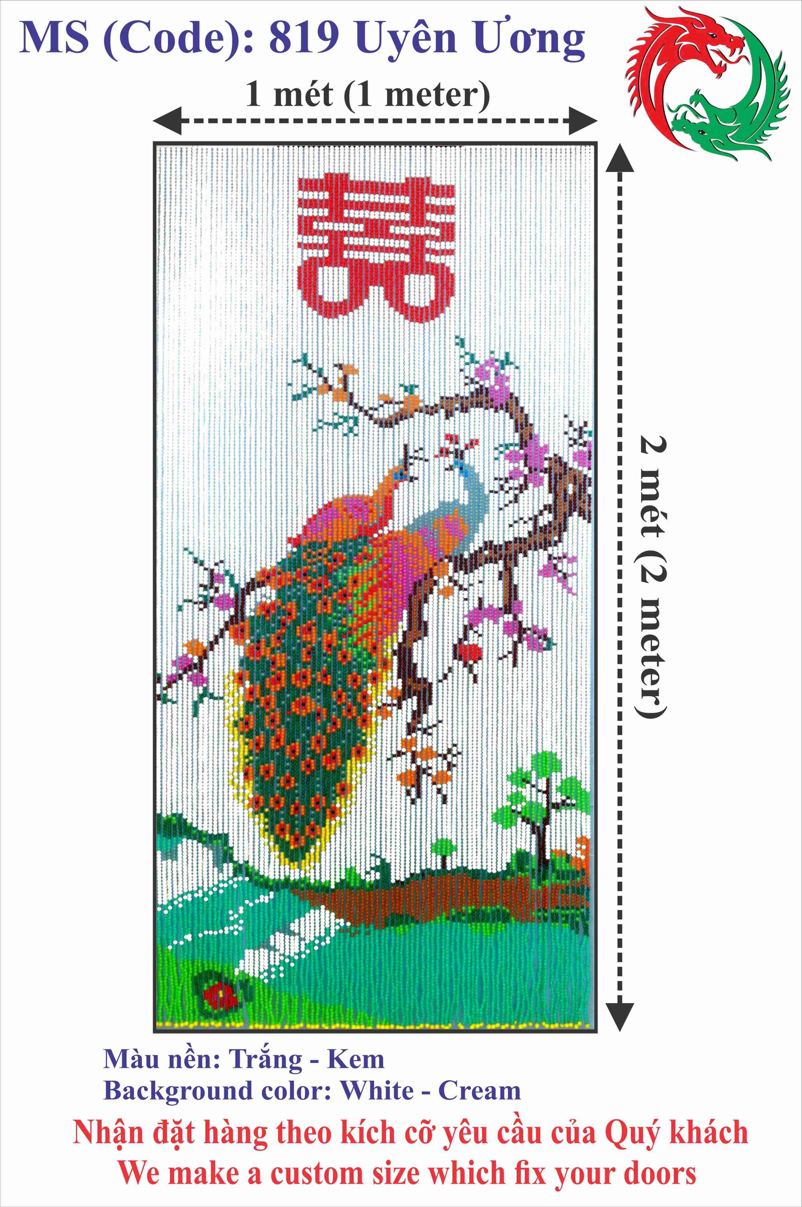 Màn hạt nhựa - Công ty Hai Con Rồng - Code 819 Uyên Ương
