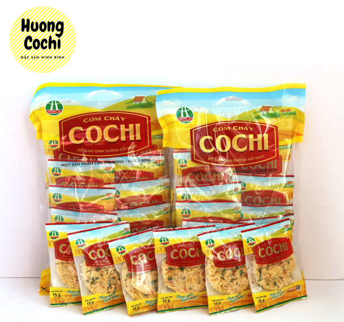 Cơm cháy Cochi vị chà bông thơm ngon giòn rụm 150g (bịch 10 gói)