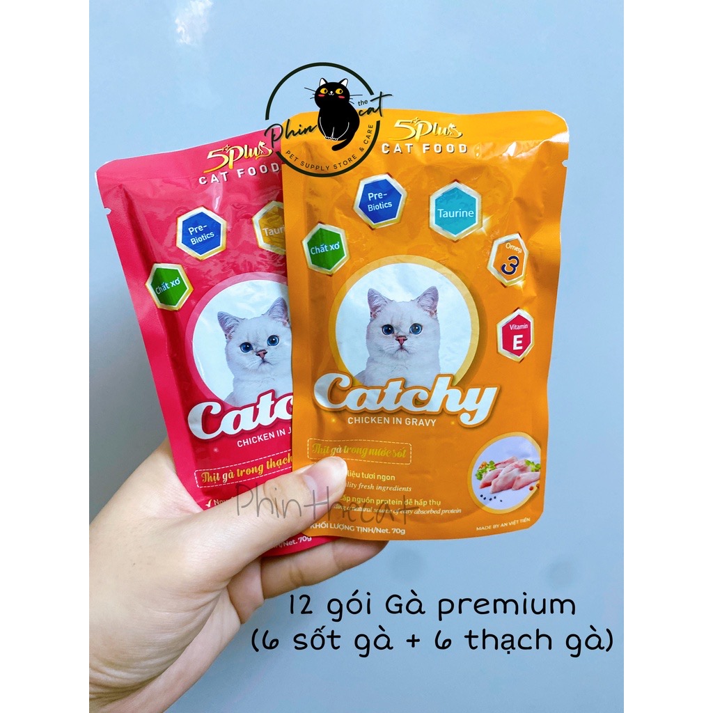 COMBO 12 gói Pate Mix Vị tự chọn (Joyneco, Nekko, MeowCat, Catchy, Snappty Tom, Bellotta, Moochie) | phinthecat