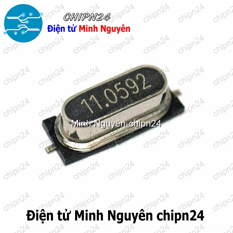 [3 con] (K350) Thạch anh Chân Dán 49SMD (2 chân 11.0592M/12M/13.56M/14.7456M/16M/18.432M/20M) - [Chọn Loại] - HHH.00361
