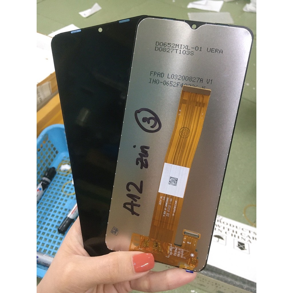 Màn hình samsung galaxy a12 2020 - màn hình nguyên bộ zin new sam sung, màu đen