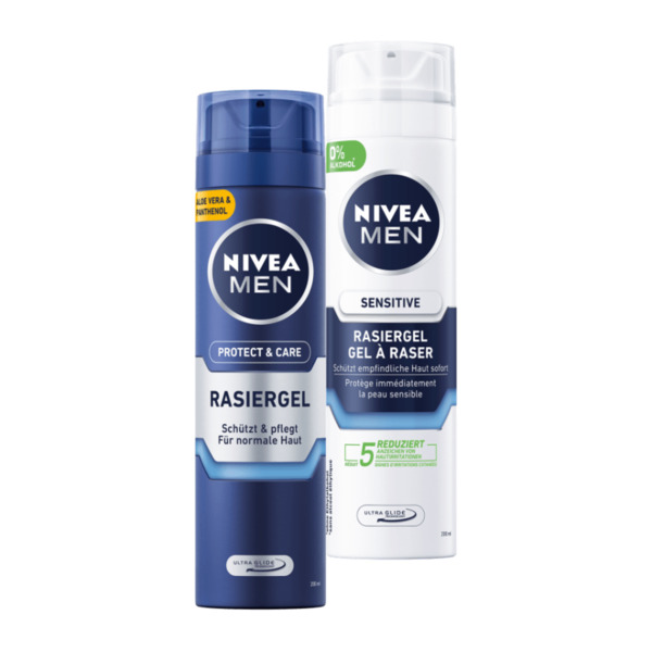 Gel cạo râu NIVEA MEN Rasiergel  200ml - Đức (Cho da nhạy cảm)