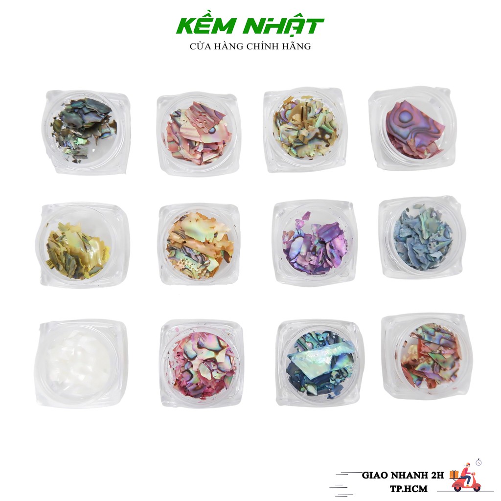 Set 12 xà cừ nail hàn quốc