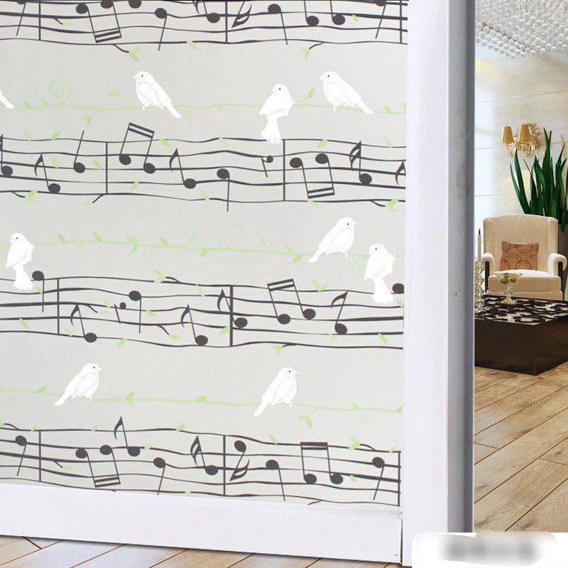 1M Giấy decal dán kính mờ KHỔ RỘNG 45CM 3d chống nhìn trộm hoa văn trang trí kiếng dán cửa sổ phòng ngủ khổ