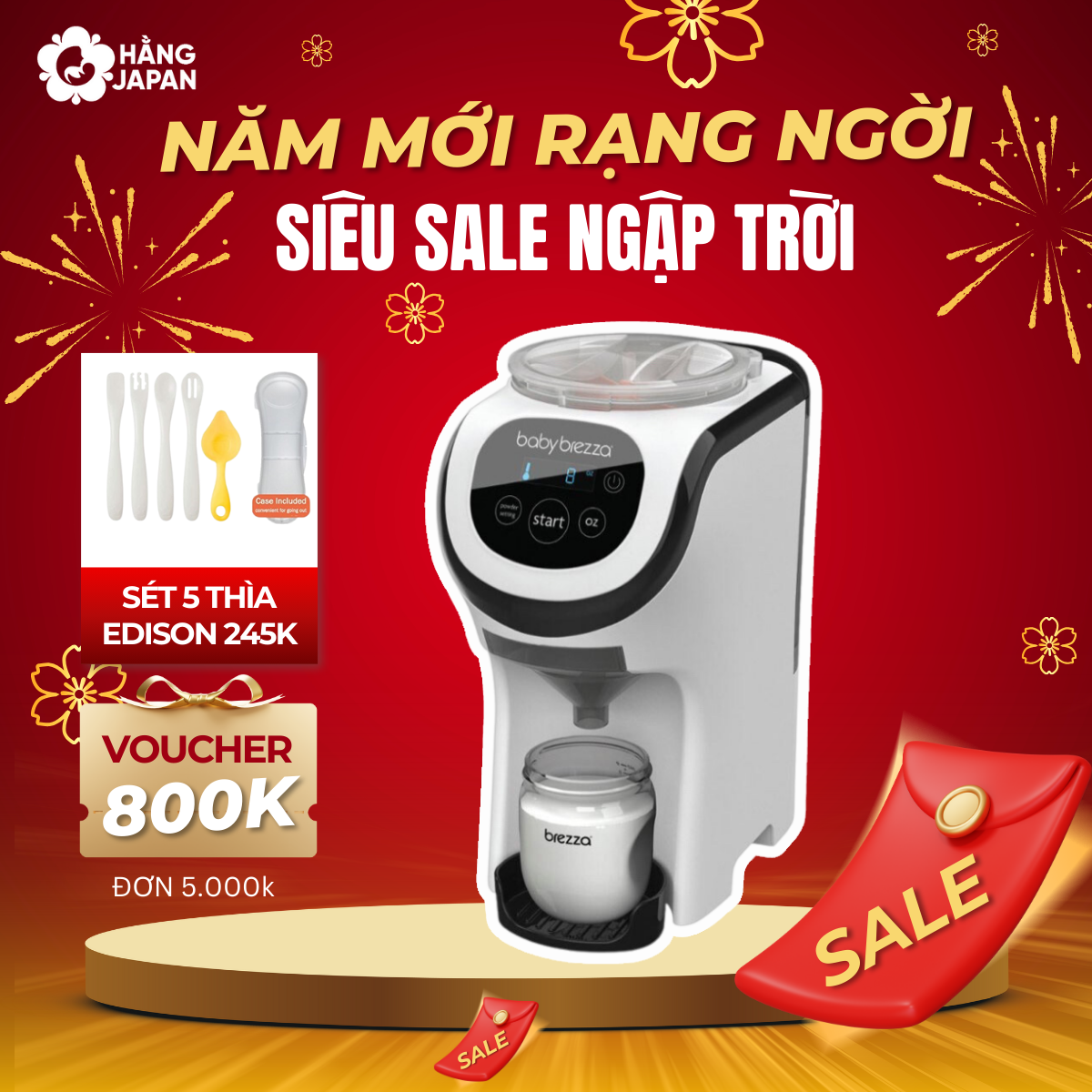 Máy pha sữa Baby Brezza Formula Pro Mini Hàng Mỹ - Bảo hành 12 tháng