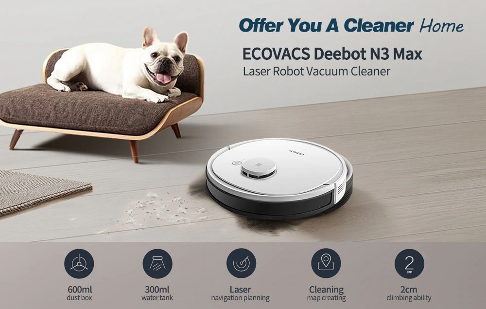 Robot hút bụi Ecoavacs N3 Max / Fun Like New