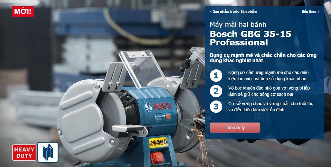 6" (150mm) Máy mài 2 đá GBG 35-15 Bosch
