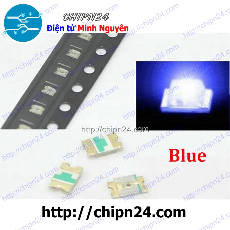 [25 con] (TK1) Led dán SMD 0805 XANH DƯƠNG