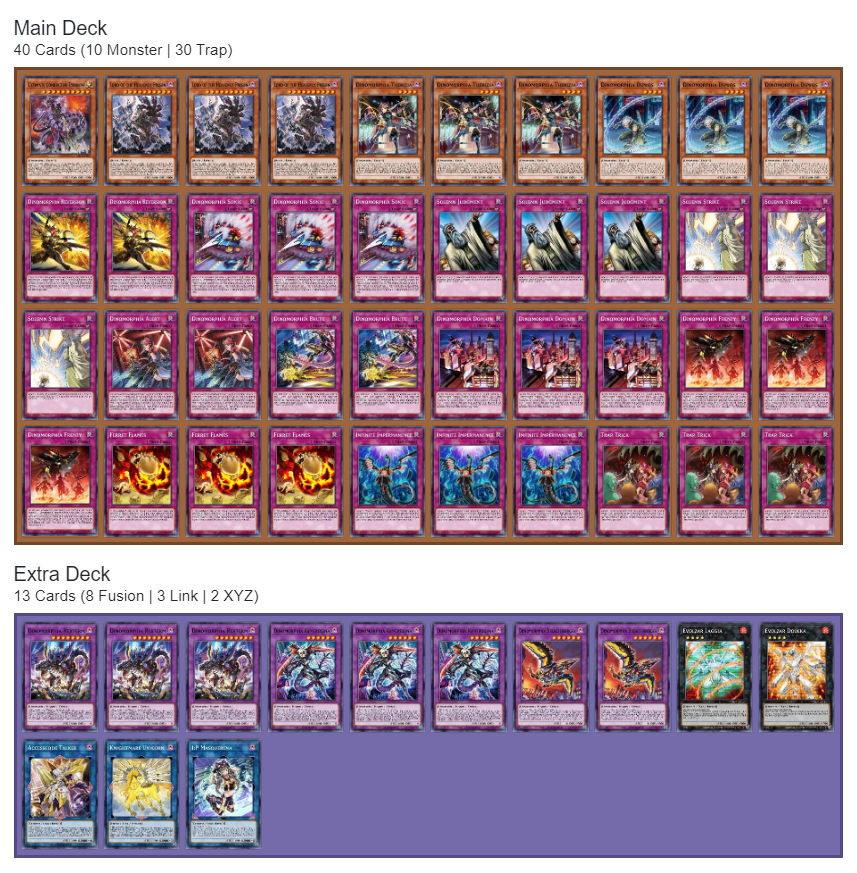 Bài In Tiếng Việt - Bộ bài Yugioh - Custom Deck - Dinomorphia Deck