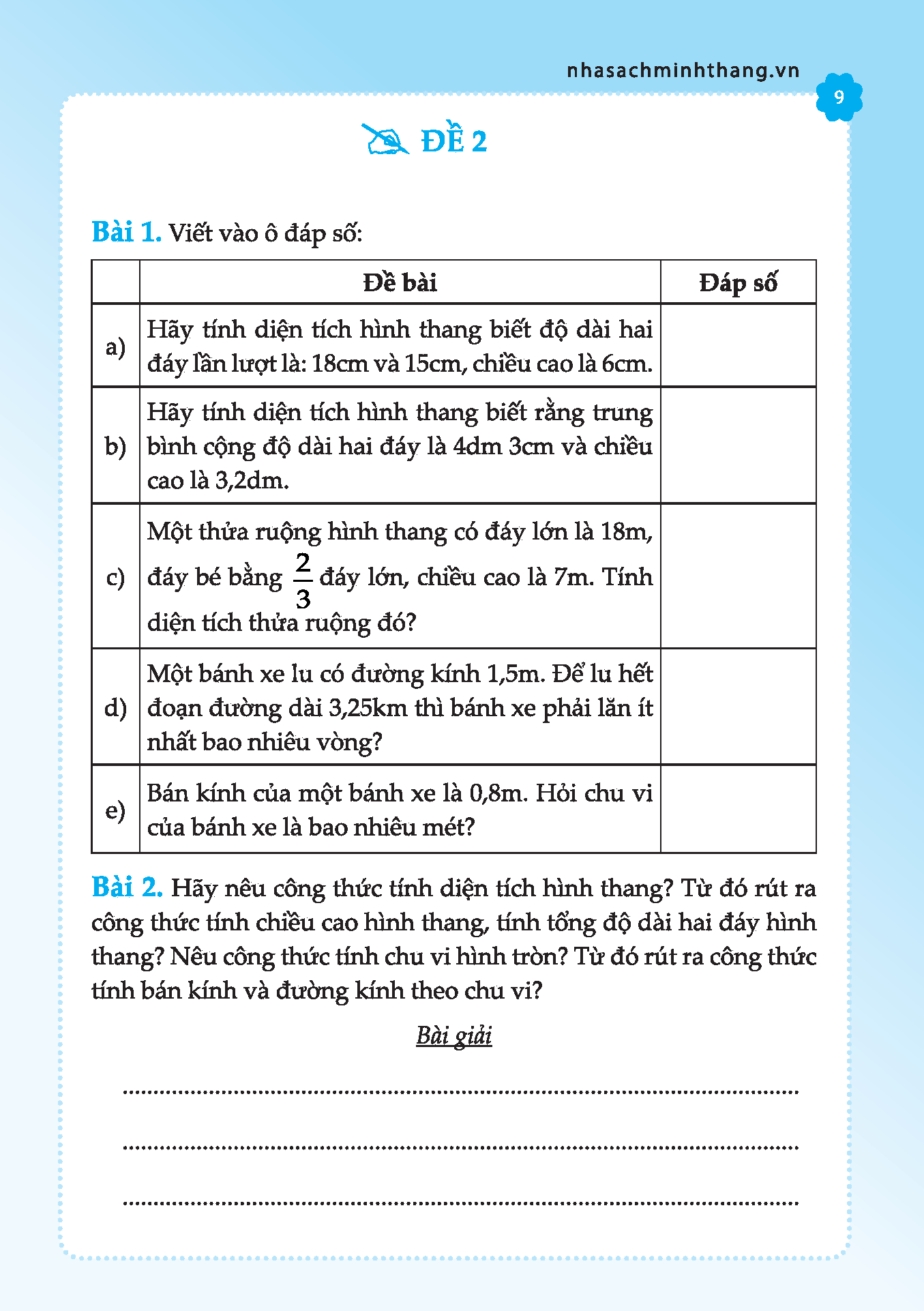 Cùng em học Toán lớp 5 - tập 2( bản màu)