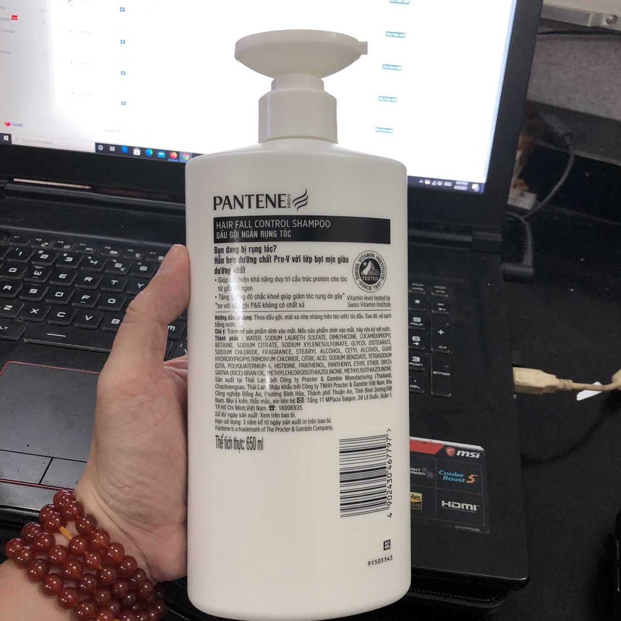 [HCM]DẦU GỌI PANTENE PRO-V NGĂN RỤNG TÓC 650ml ( ĐÃ ĐỔI MẪU MỚI )