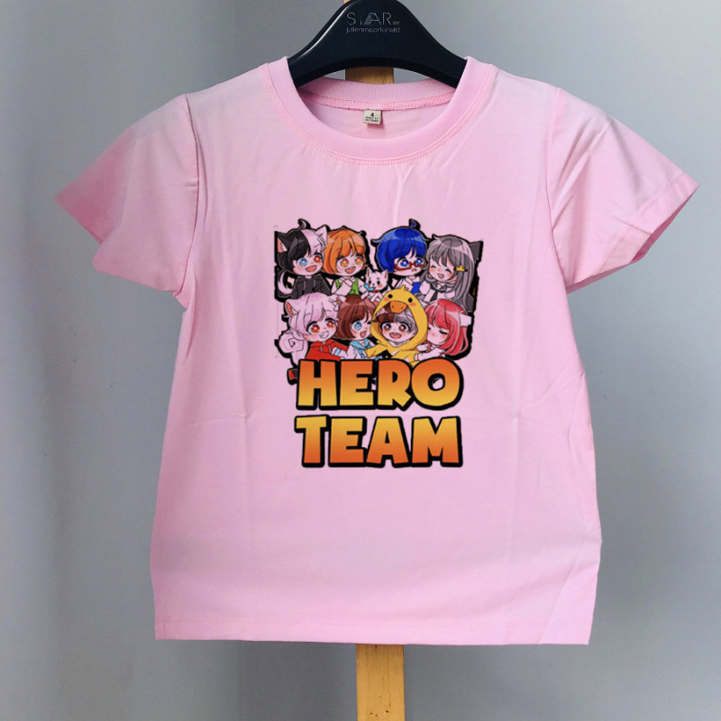 [sĩ] áo SỮA HERO TEAM cho bé trai bé gái chất đẹp đủ size