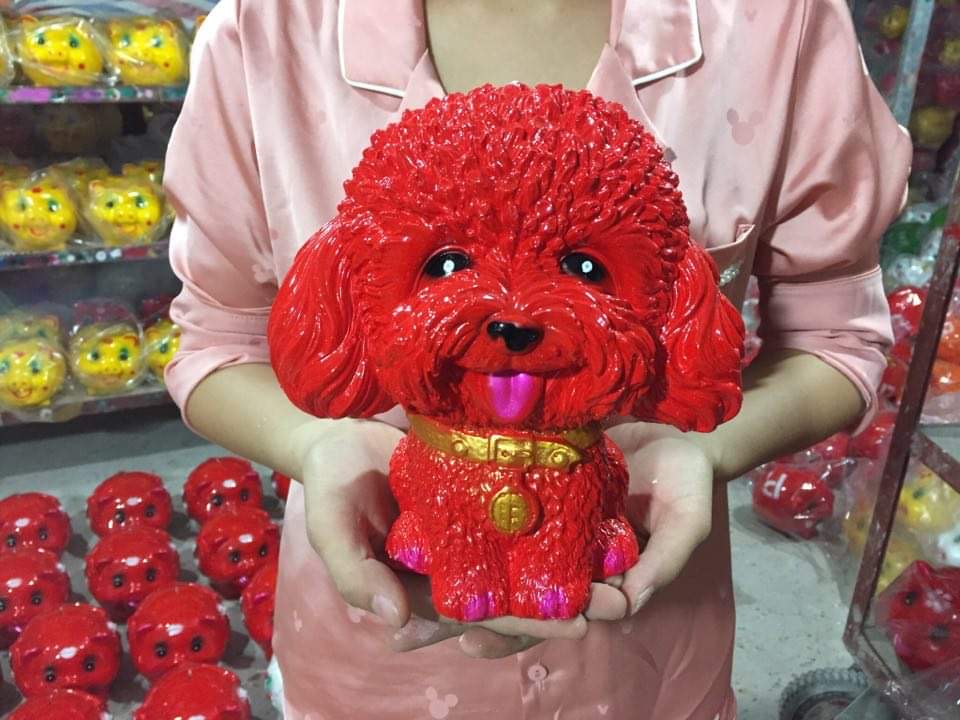 Lợn đất tiết kiệm (chó xù tiết kiệm)