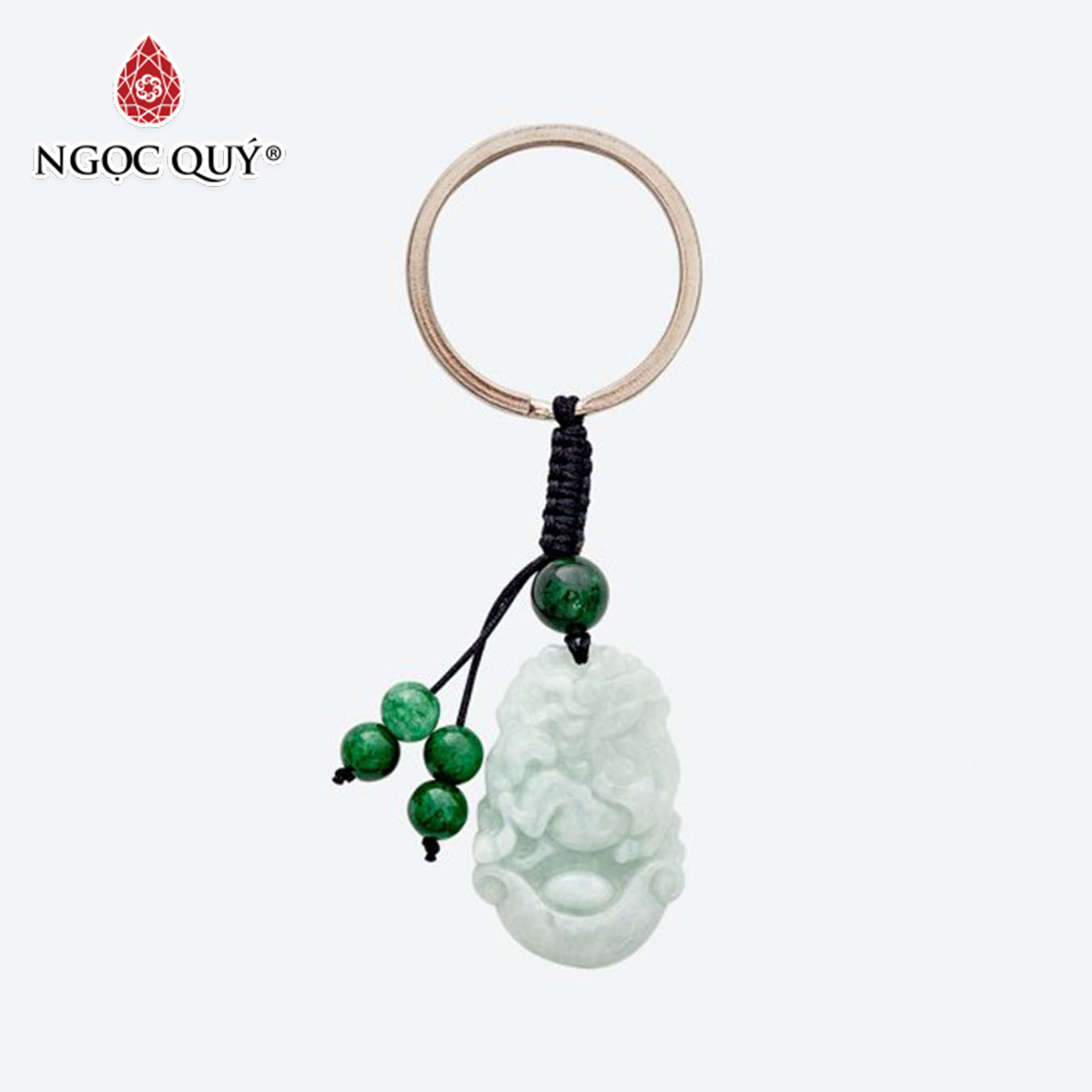 [HCM]Móc Khóa Đá Cẩm Thạch Phỉ Thúy - Ngọc Quý Gemstones