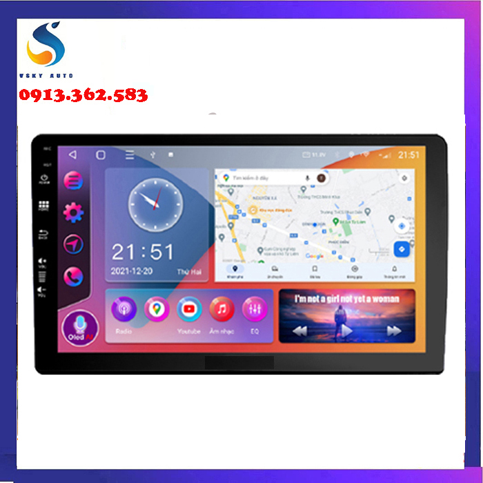 Combo màn hình kèm dưỡng dây nguồn zin cho xe TOYOTA VIOS 2019-2021 - camera hành trình ô tô, phụ kiện ô tô, phụ kiện ô tô cao cấp, camera lùi ahd