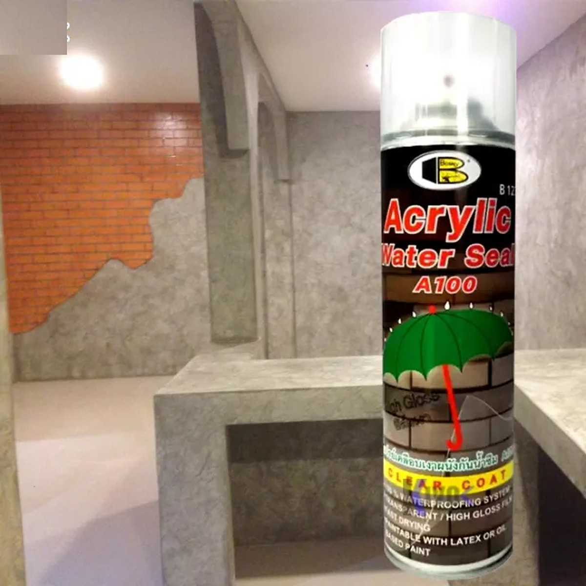 [XỊT CHỐNG THẤM DỘT CÓ LỚP MÀN TRONG] BOSNY Acrylic water seal spray 500cc