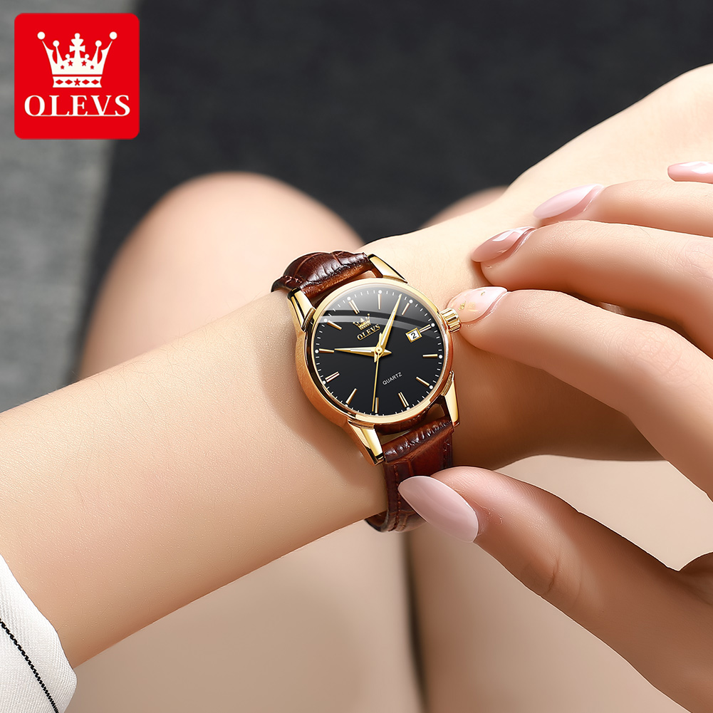 OLEVS Women's watch Original authentic  watch Fashion trend Double calendar waterproof Women's watch