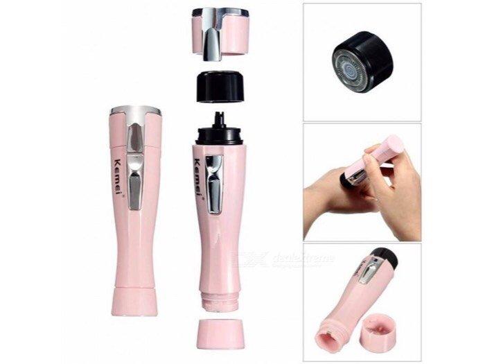 [HCM]Máy Cạo Lông Triệt Lông Nách Mini Kemei KM - 1012