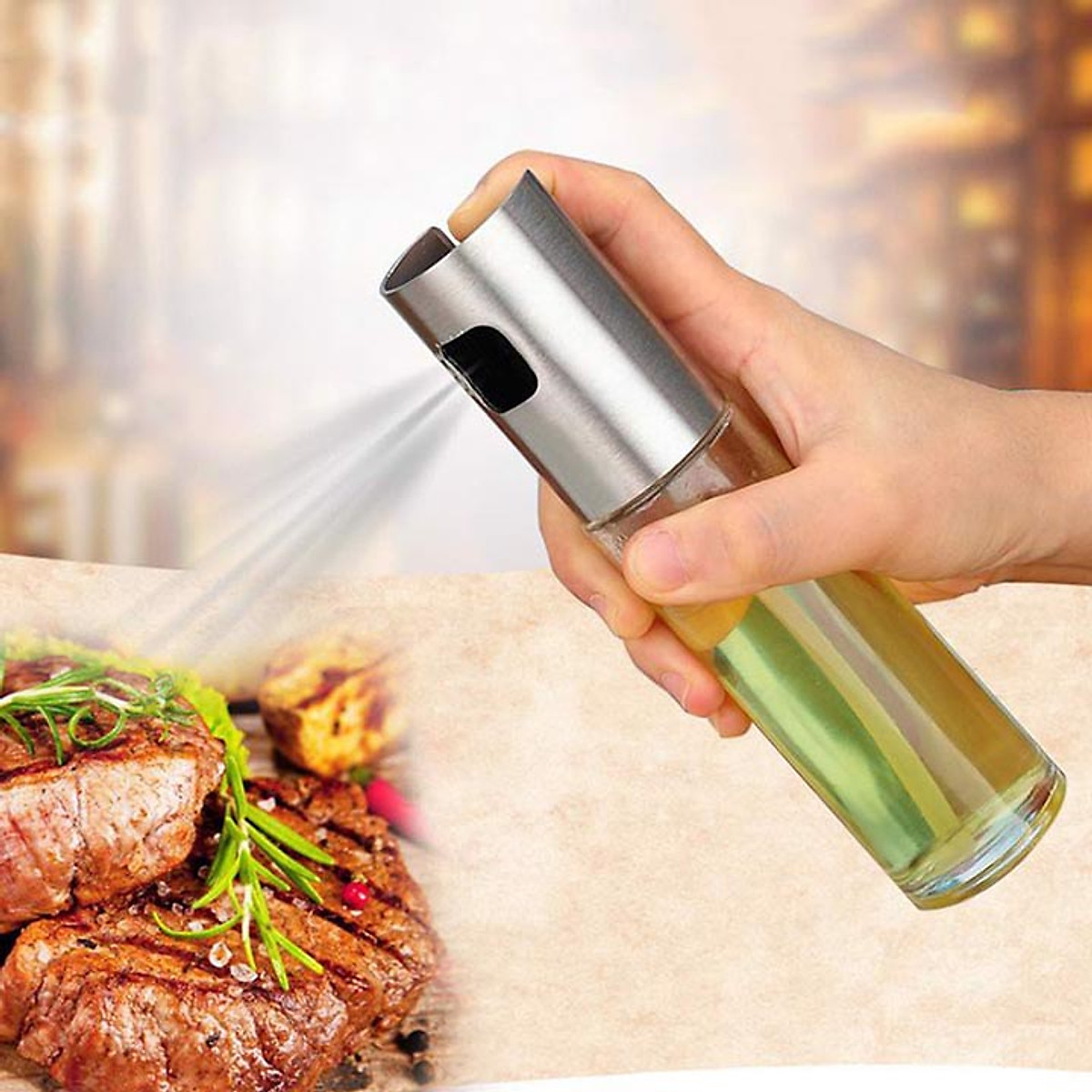 Bình Xịt Dầu Ăn Thuỷ Tinh 100Ml