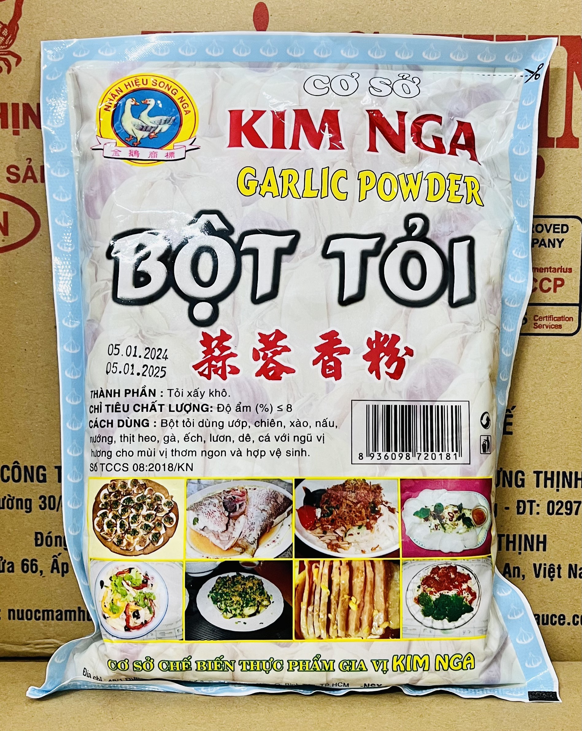 Bột Nghệ/Bột Tỏi Kim Nga gói (500g)