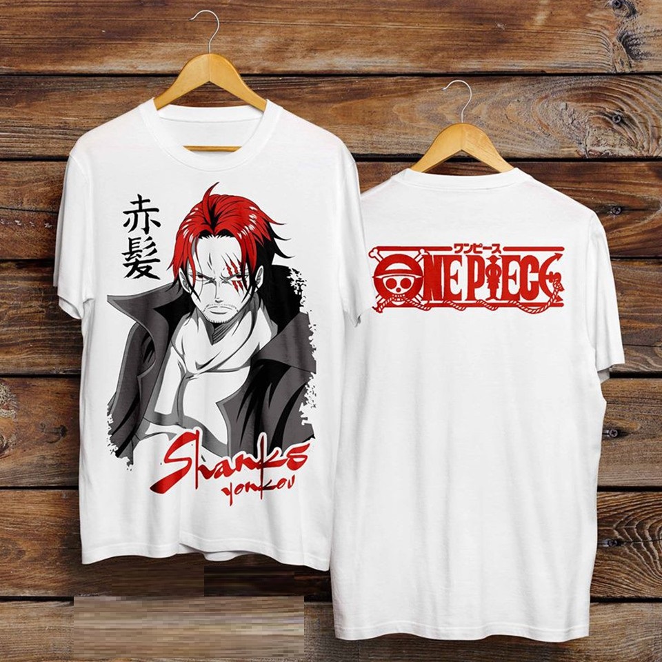 Áo Thun SHANK TÓC ĐỎ Siêu Chất | Áo SHANK TỨ HOÀNG ONE PIECE