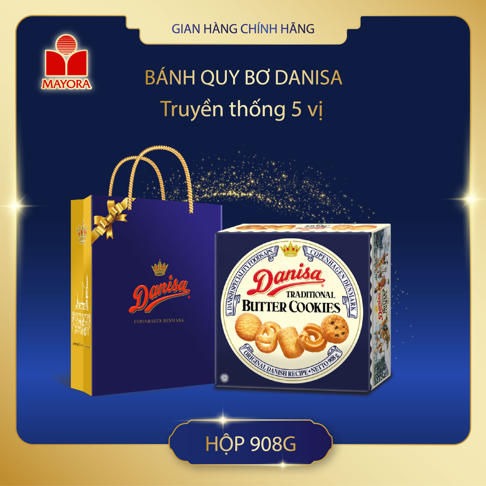 BÁNH QUY BƠ DANISA 908G