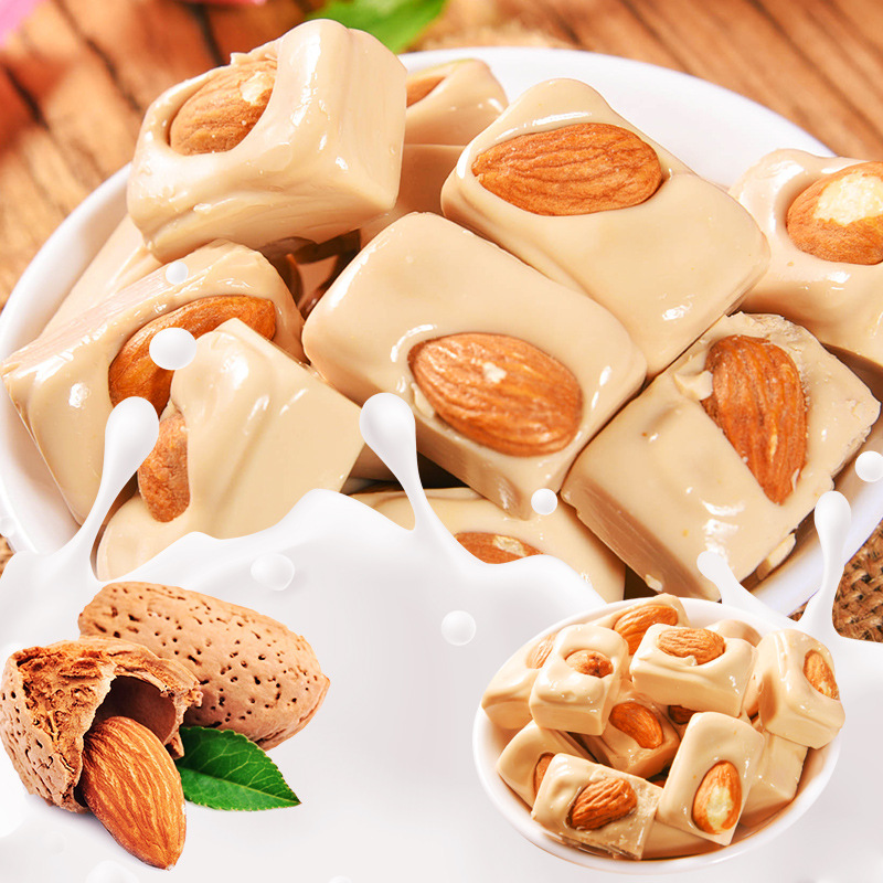 Combo 500g Kẹo hạnh nhân cao cấp / kẹo bơ cứng hạnh nhân thơm ngon giòn tốt cho sức khỏe