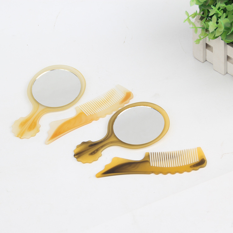 Bộ Set Gương Lược trang điểm mini cầm tay