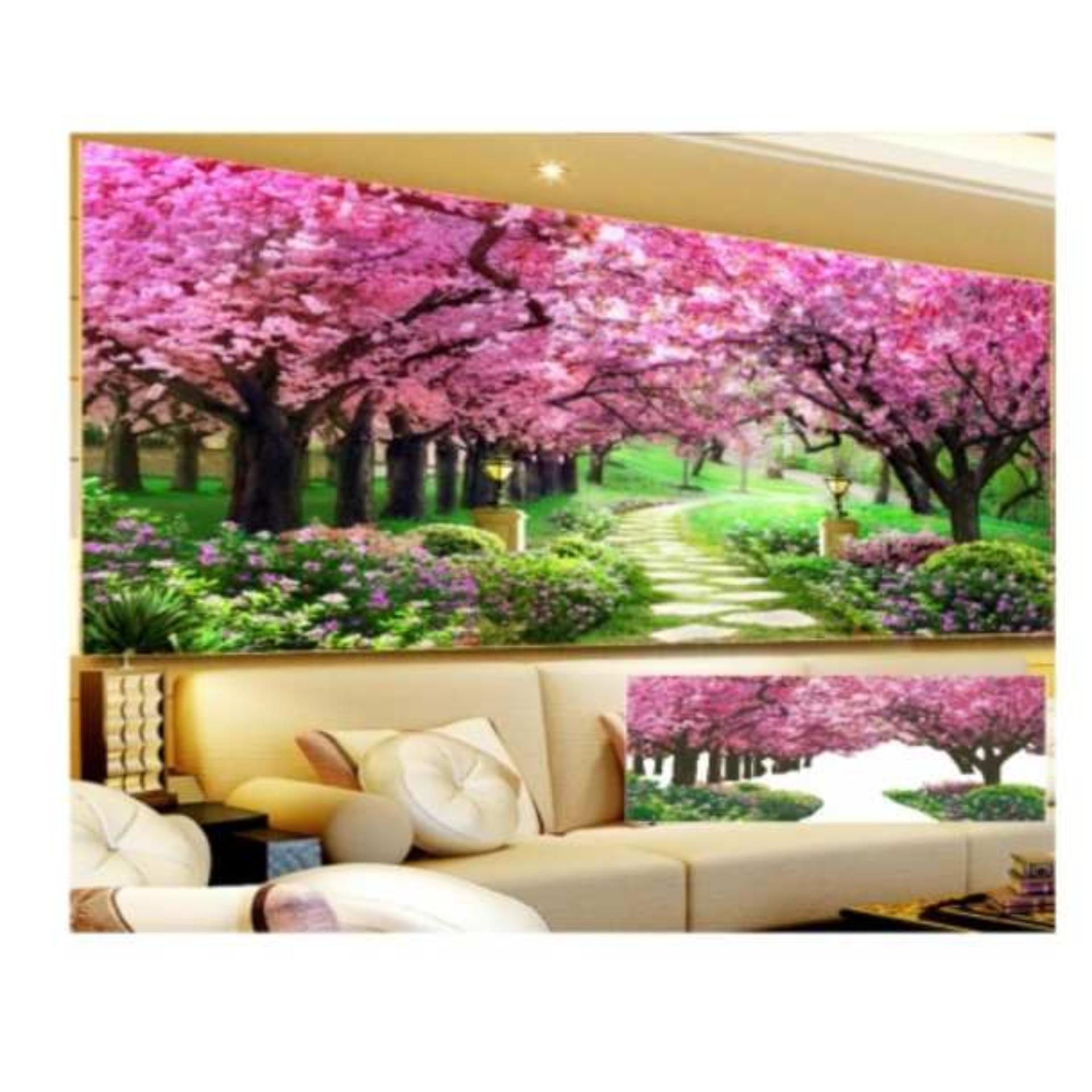 Tranh gắn đá cao cấp Con Đường Tình Yêu Y8001 - KT:(120x65)cm