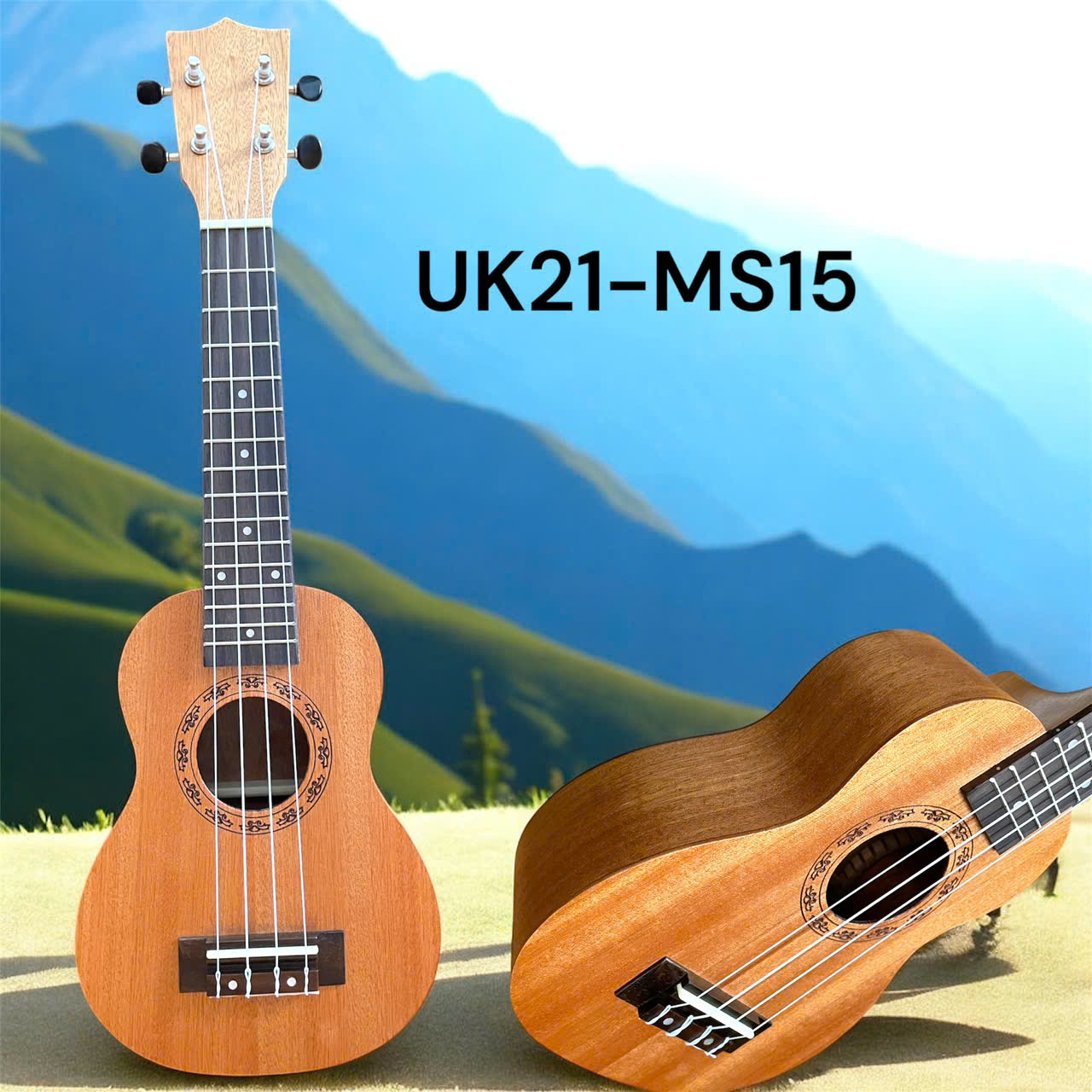 Đàn UKULELE SOPRANO 21’ CAO CẤP Tặng kèm pick,GT