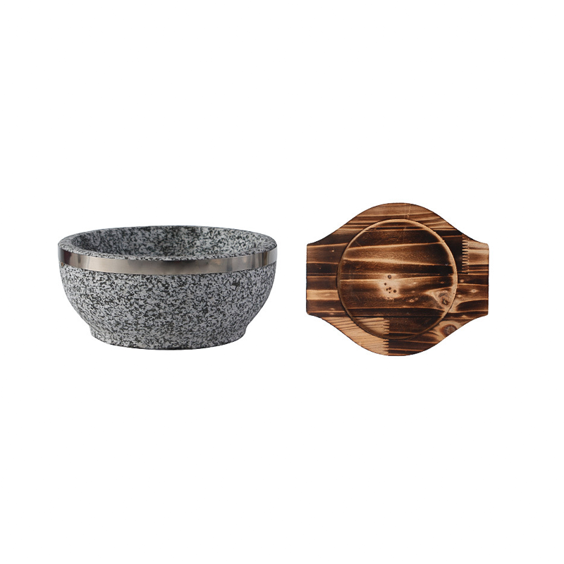 BÁT ĐÁ | THỐ ĐÁ KÈM ĐẾ GỖ - 3 SIZE