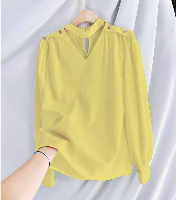 ÁO DÂY CỔ CÁCH ĐIỆU VAI TAY DÀI