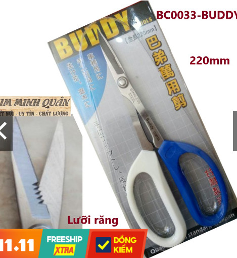 Kéo tỉa đa năng mũi nhọn cao cấp 220mm bc0033 buddy