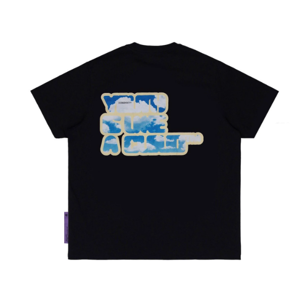 Áo thun tay ngắn cổ tròn 5THEWAY® /cloud boy/ SQUARE TEE