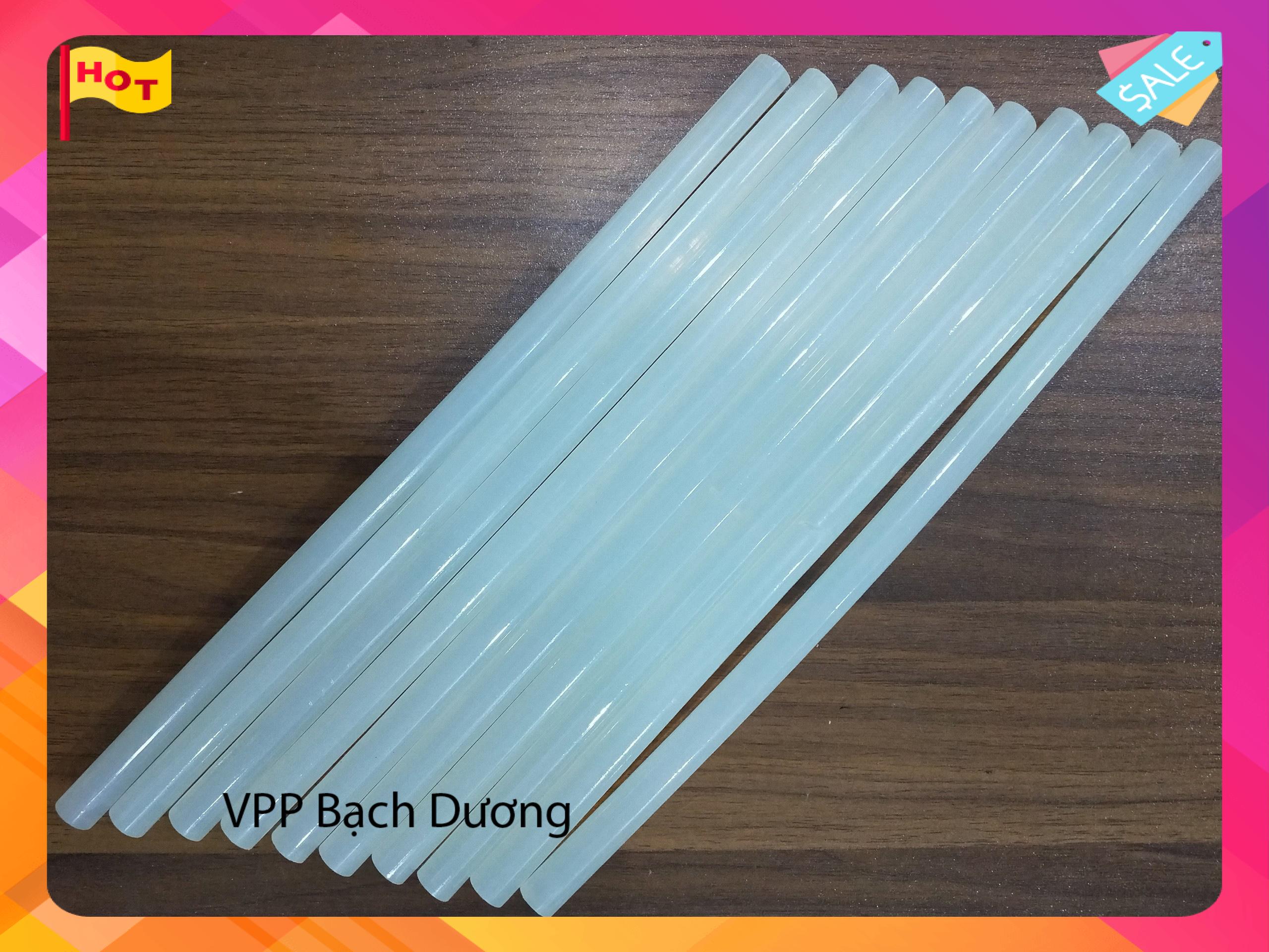 Keo nến lớn - Keo silicon lớn - bó/10 cây