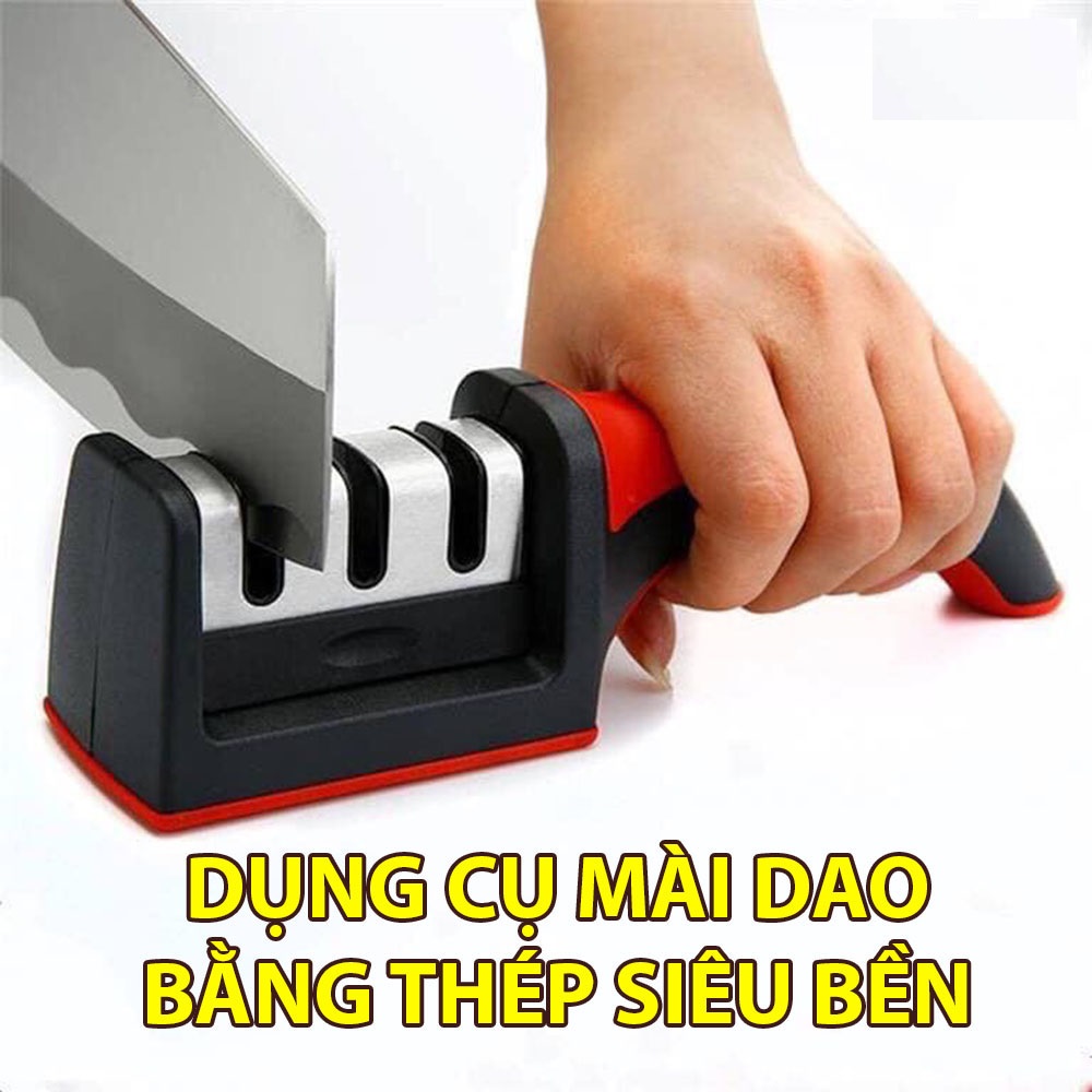 Dụng cụ mài dao Knife sharpener X8 cao cấp, dụng cụ mài dao kéo đa năng công nghệ nhật bản,Dụng cụ mài dao cầm tay 3 trong 1 lưỡi mài phủ gốm ceramic, phủ kim cương, hợp kim vonfram, máy mài dao