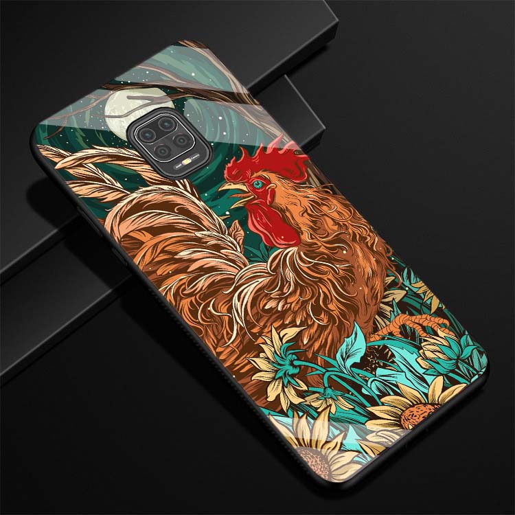 Ốp Xiaomi Redmi Note 9, Note 9s, Note 9 Pro Lưng kính cường lực Sáng Bóng